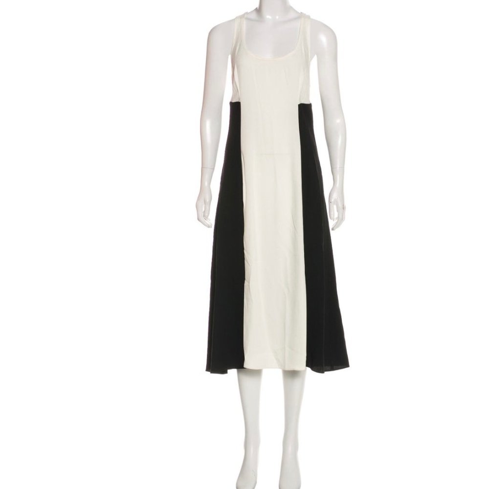DEREK LAM 10 CROSBY [Small] Black/White Long Dress - Picture 4 of 4